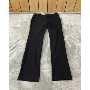 Vince Camuto Womens Career/Dress Pants Size 8 Black Straight Leg Stretch Cotton